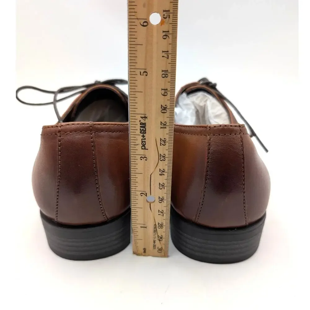 Nordstrom Lace-Up Oxford Dress Shoes Men's Brown Leather Size US9M EU42